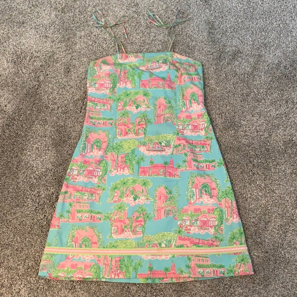 Lilly Pulitzer Dress Size 6 Palm Beach Toile